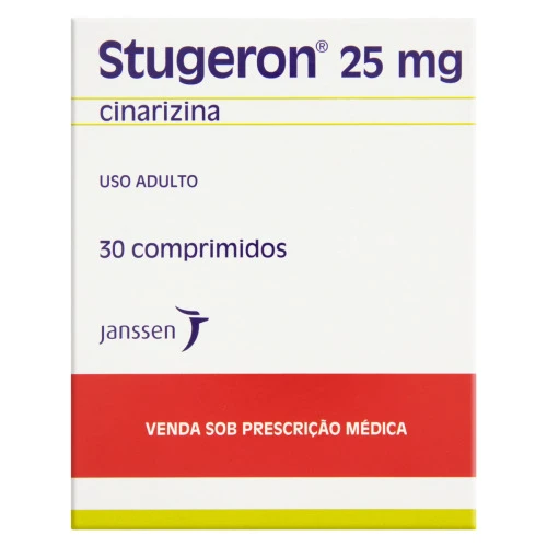 STUGERON 25MG JANSSEN CAIXA 30 COMPRIMIDOS