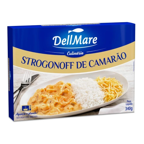 KIT STROGONOFF DE CAMARÃO DELLMARE 340G