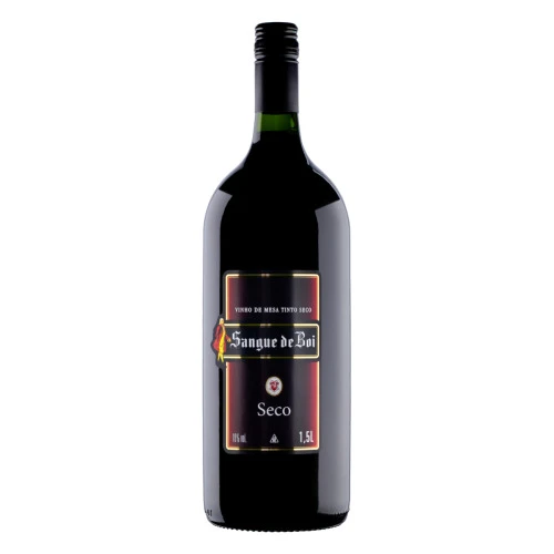 VINHO BRASILEIRO TINTO SECO SANGUE DE BOI SERRA GAÚCHA GARRAFA 1 5L