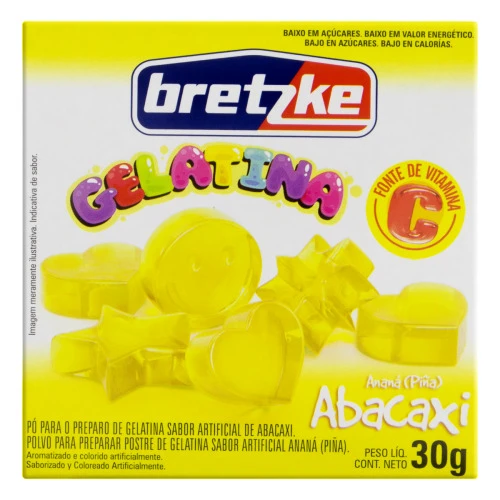 GELATINA EM PÓ ABACAXI BRETZKE CAIXA 30G