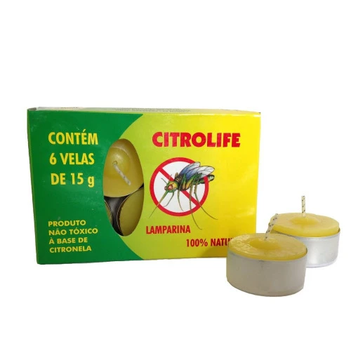 LAMPARINA CITROLIFE COM 6 VELAS DE 15GR