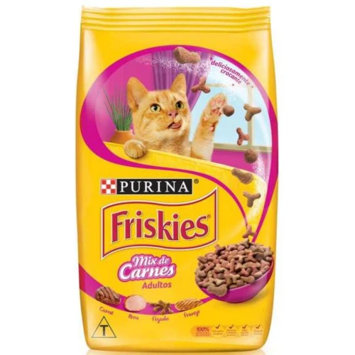 RAÇÃO SECA NESTLÉ PURINA FRISKIES MIX DE CARNES PARA GATOS ADULTOS 3KG