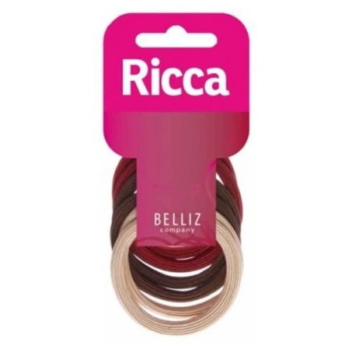 ELÁSTICO DE CABELO RICCA BASIC SEM METAL 6 UNIDADES