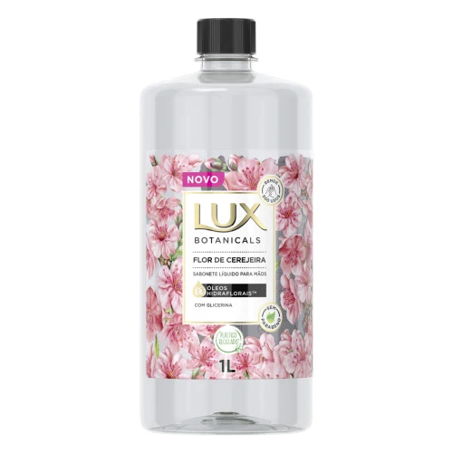 SABONETE LÍQUIDO PARA AS MÇÕS FLOR DE CEREJEIRA LUX BOTANICALS FRASCO 1L