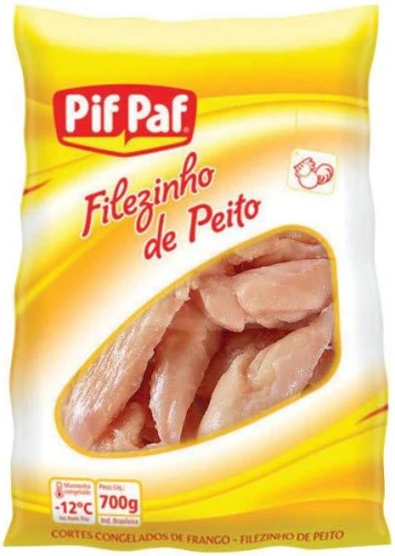 FILÉ DE PEITO DE FRANGO CONGELADO SEM OSSO PIF PAF 700G