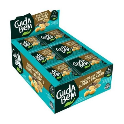 CUIDA BEM PAÇOCA DE AMENDOIM COM SEMENTES