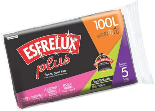 SACOS PARA LIXO ESFRELUX PLUS 100L