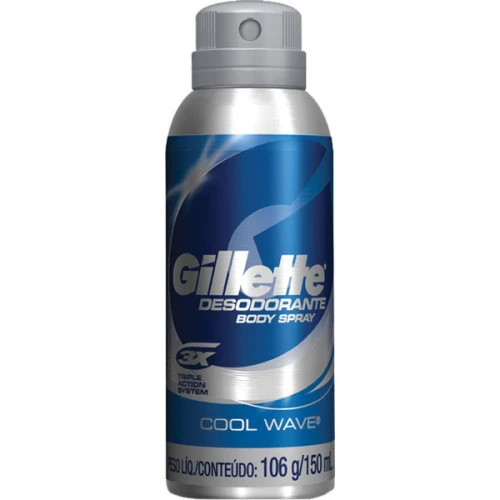 GILLETTE COOL WAVE AEROSOL MASCULINO