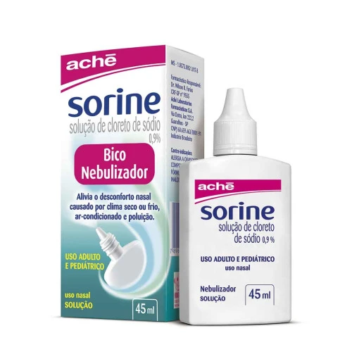 SORINE BICO NEBULIZADOR 0 9% SOLUÇÃO 45ML