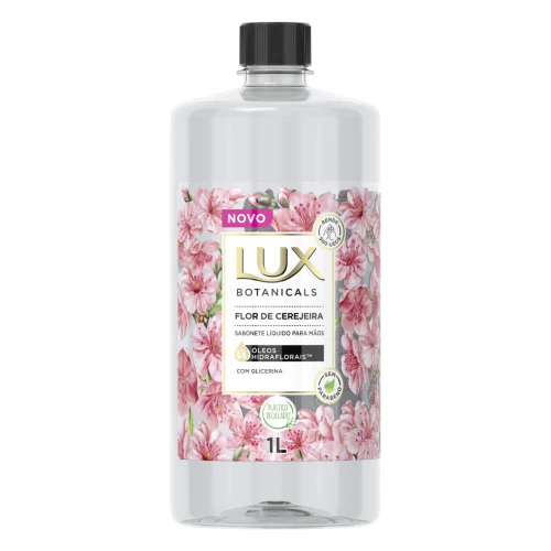 SABONETE LÍQUIDO PARA AS MÃOS FLOR DE CEREJEIRA LUX BOTANICALS FRASCO 1L