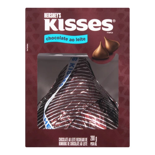 CHOCOLATE AO LEITE HERSHEY S KISSES CAIXA 200G