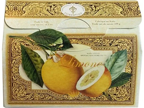 SAPONIFICIO ARTIGIANALE FIORENTINO LIMONE SINGLE 10 5 OZ SOAP BAR FROM ITALY