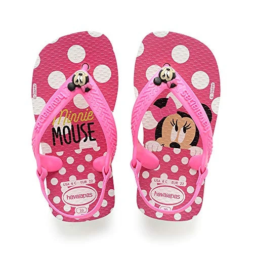 SAND HAVAIANAS KIDS BABY DISNEY 17 18 BCO MORANGO