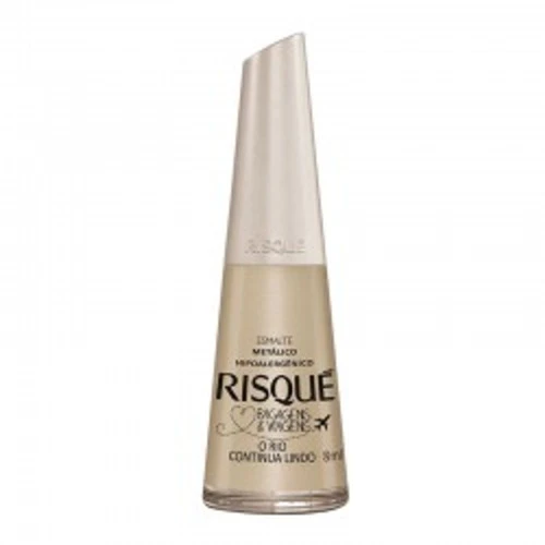 ESMALTE RISQUÉ BAGAGENS E VIAGENS METÁLICO O RIO CONTINUA LINDO 8ML