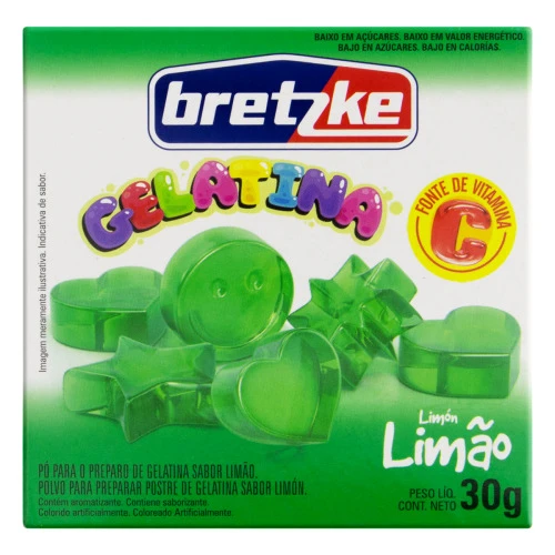 GELATINA EM PÓ LIMÃO BRETZKE CAIXA 30G