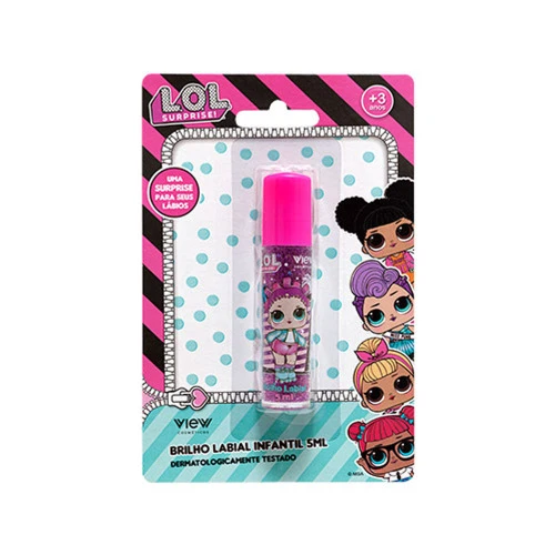 MAQUIAGEM INFANTIL BRILHO LABIAL LOL SURPRISE VIEW COSMÉTICOS