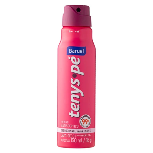 DESODORANTE AEROSOL PARA OS PÉS TENYS PÉ BARUEL JATO SECO WOMAN 86G