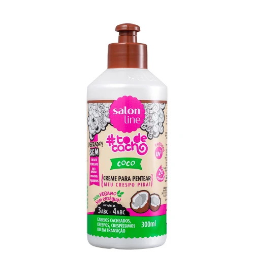 CREME PARA PENTEAR #TODECACHO COCO SALON LINE 300ML