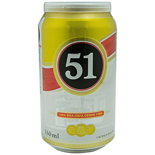 AGUARDENTE 51 PIRASSUNUNGA LATA 350ML