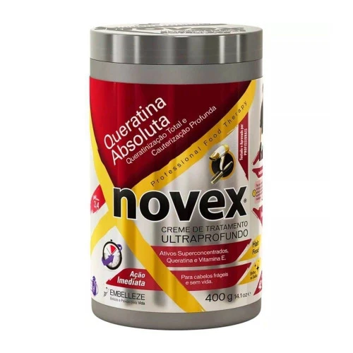CREME DE TRATAMENTO ULTRAPROFUNDO NOVEX QUERATINA ABSOLUTA POTE 400G