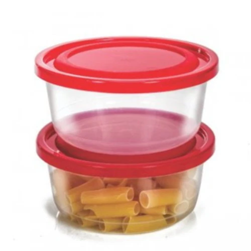 CONJUNTO POTE REDONDO GG 2 PCS TRANSPARENTE