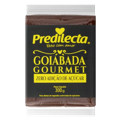 GOIABADA ZERO ADIÇÃO DE AÇÚCAR PREDILECTA GOURMET PACOTE 300G