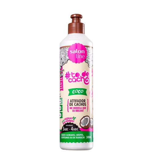 ATIVADOR DE CACHOS #TODECACHO COCO SALON LINE 300ML