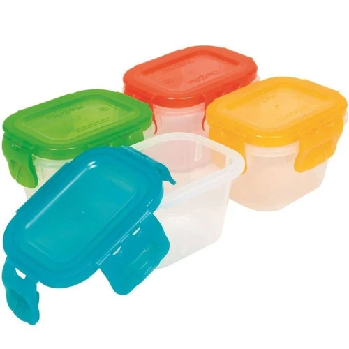 KIT 4 POTES 180 ML TAMPA HERMÉTICA BUBA BUB08900