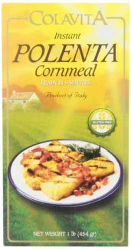 COLAVITA INSTANT POLENTA CORNMEAL 16 OUNCE PACK OF 6