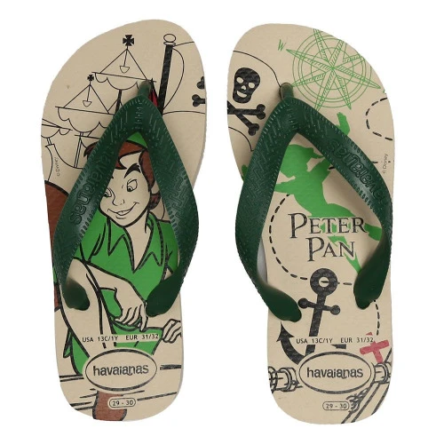 SANDALIA HAVAIANA KIDS PETER PAN BEGE PALHA