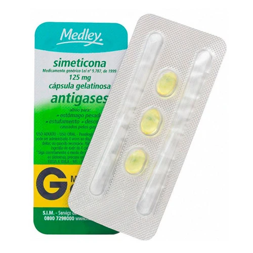 SIMETICONA 125MG GENÉRICO MEDLEY 3 COMPRIMIDOS