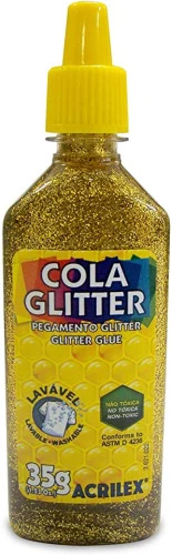 COLA GLITTER ACRILEX 029120201 OURO