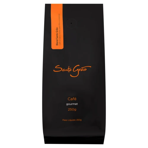 CAFÉ TORRADO E MOÍDO SANTO GRÃO GOURMET BLEND PACOTE 250G