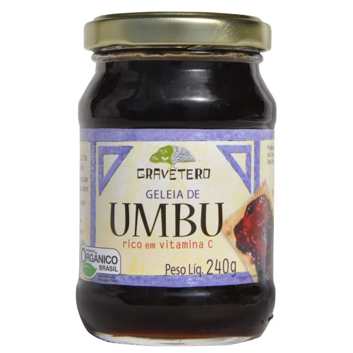 GELEIA ORGÂNICA DE UMBU GRAVETEIRO VIDRO 240G