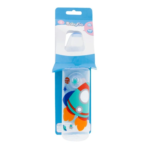 MAMADEIRA AZUL FOGUETE 240ML BABYGO