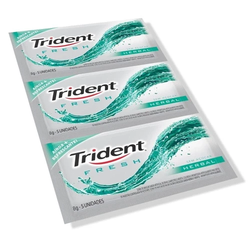 GOMA DE MASCAR TRIDENT HERBALFRESH C/21 - ADAMS