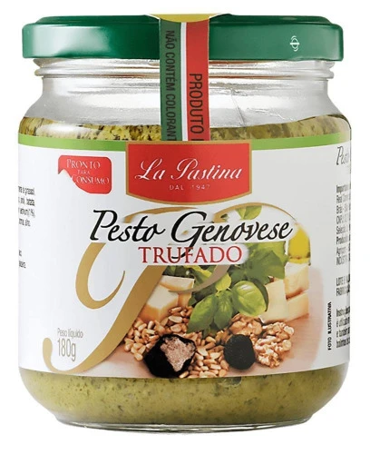 MOLHO PESTO GENOVESE TRUFADO ITALIANO LA PASTINA 180 G