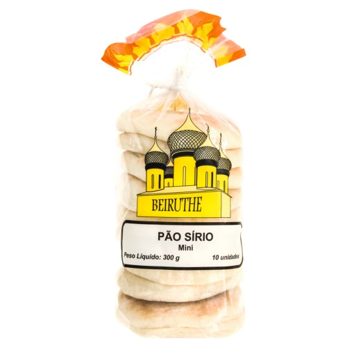 PÃO SÍRIO MINI BEIRUTHE PACOTE 300G