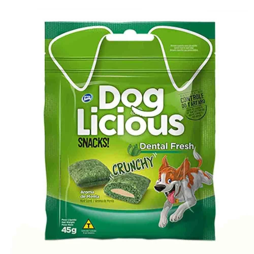 PETISCO DOGLICIOUS SNACKS CRUNCHY DENTAL FRESH 45G