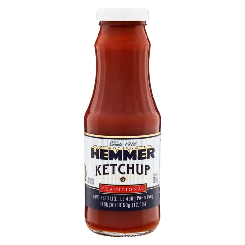 KETCHUP TRADICIONAL HEMMER VIDRO 350G