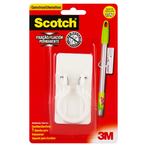 GANCHO PARA VASSOURA BRANCO 3,5KG SCOTCH
