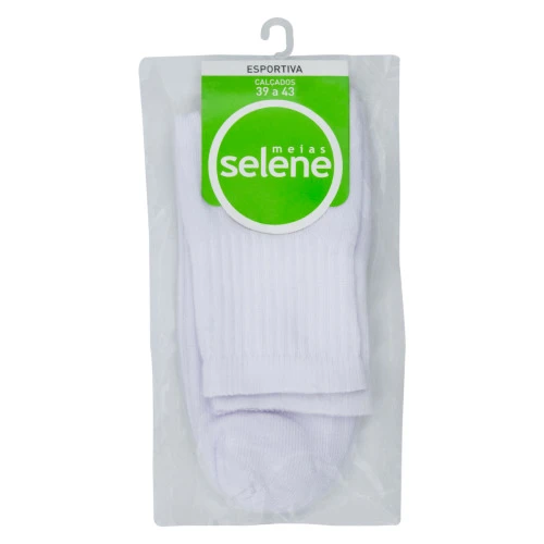 MEIA MASCULINA CANO MÉDIO ESPORTIVA SELENE Nº 39 43