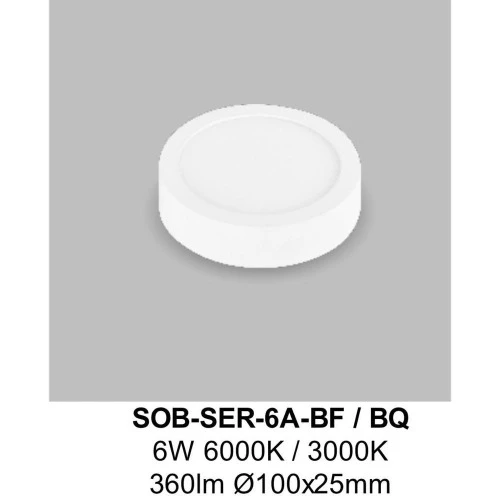CONSUMO SOBREPOR BRANCO LED 56W 127 220V COM DRIVER