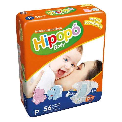 FRALDA HIPOPO BABY ECON COM 56 P