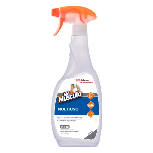 LIMPADOR MULTIUSO ORIGINAL MR MÁSCULO PROFESSIONAL FRASCO 750ML BORRIFADOR