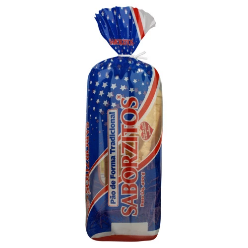 PÃO DE FORMA TRADICIONAL SABORZITOS PACOTE 400G
