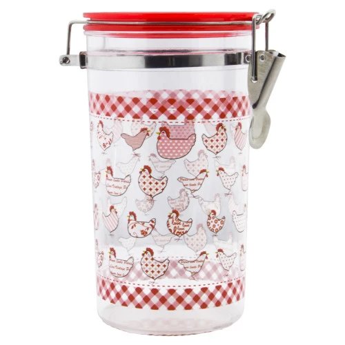 POTE HERMÁTICO COM TAMPA PLÁSTICO CARIJÁ 950ML ART HOUSE