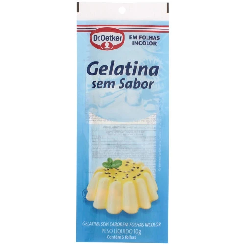 GELATINA FOLHA BRANCA OETKER 10G