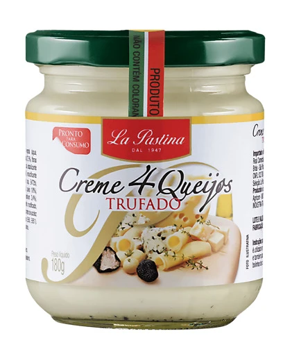 MOLHO ITALIANO QUATRO QUEIJOS TRUFADO LA PASTINA 180 GR