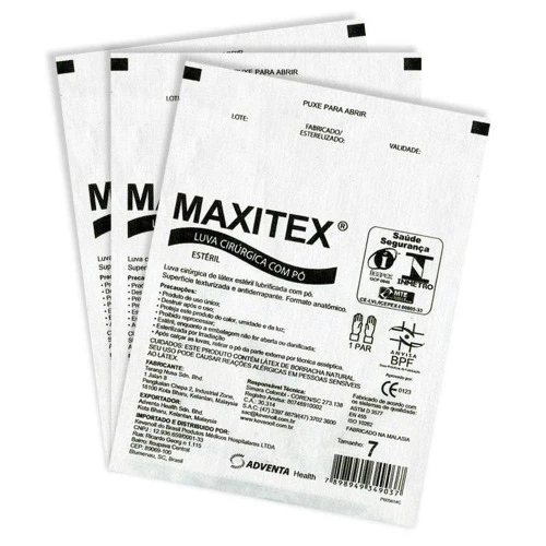 LUVA CIRURGICA MAXITEX 6 5 ESTERIL